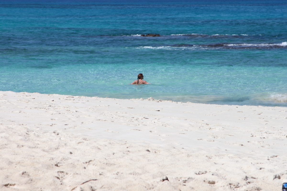 White sand beach in Hawaii