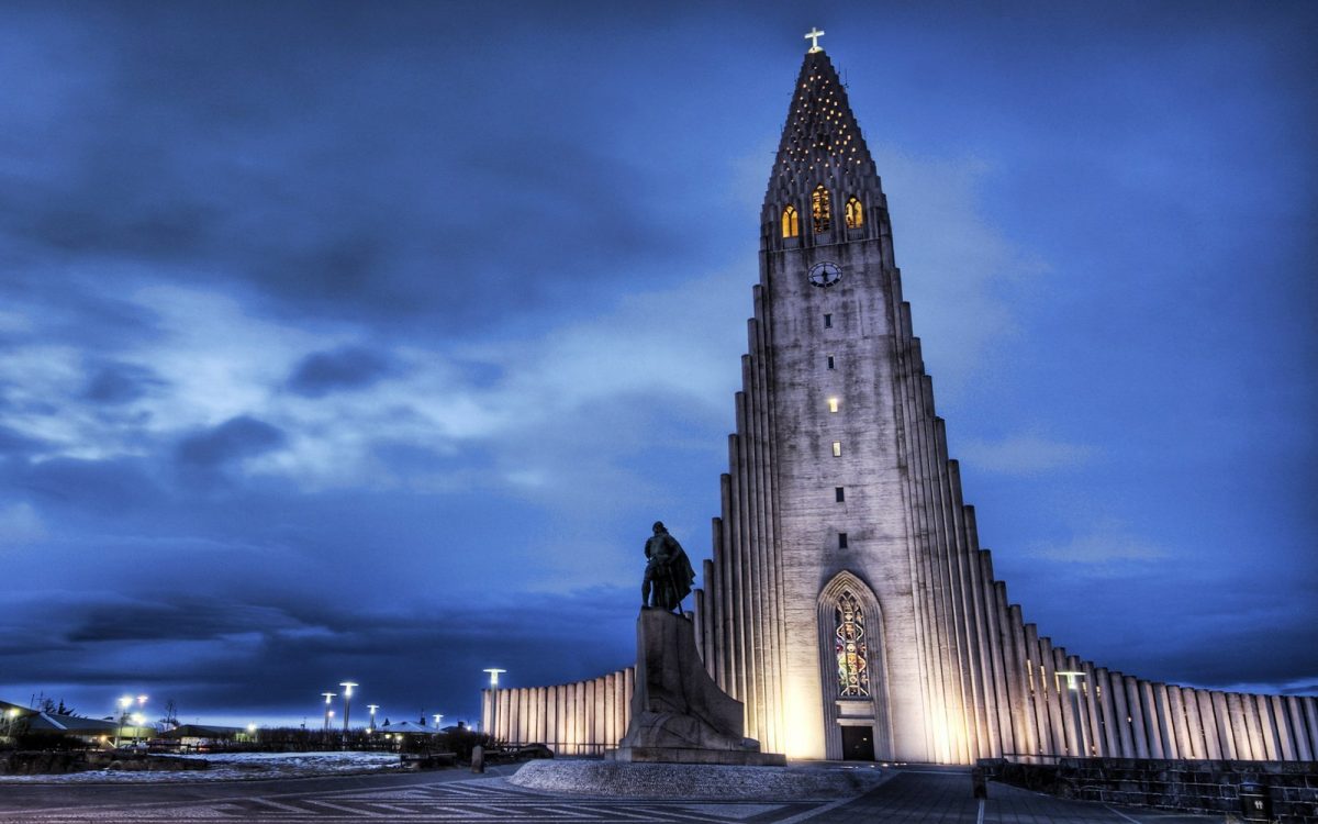 Hallgrimskirkja, the largest church in Reykjavik, dominates the city with its majestic height, making it easy to spot from just about anywhere