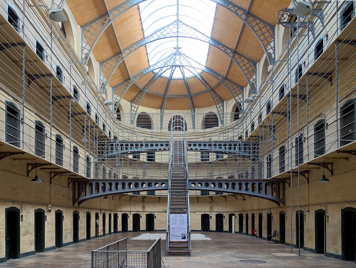 A former prison, Kilmainhaim Gaol is now an open museum in Dublin that displays the harrowing history of the country