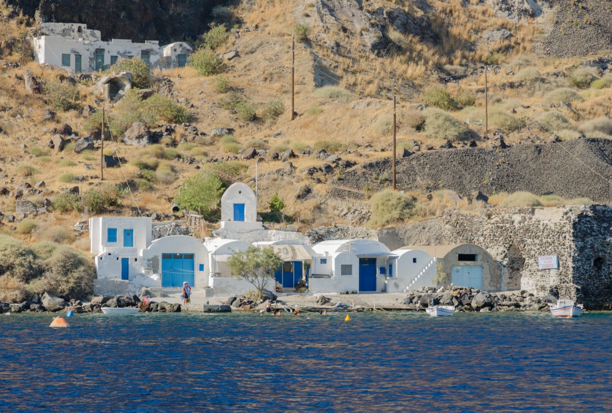 Thirassia Island, Santorini, Greece