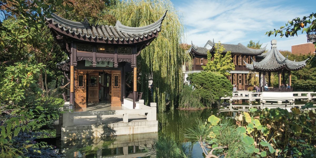Lan Su Chinese garden in Portland