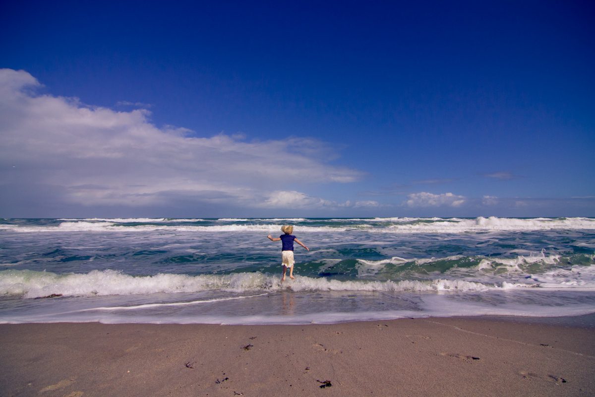 Strip Down At Playalinda Beach, Florida.