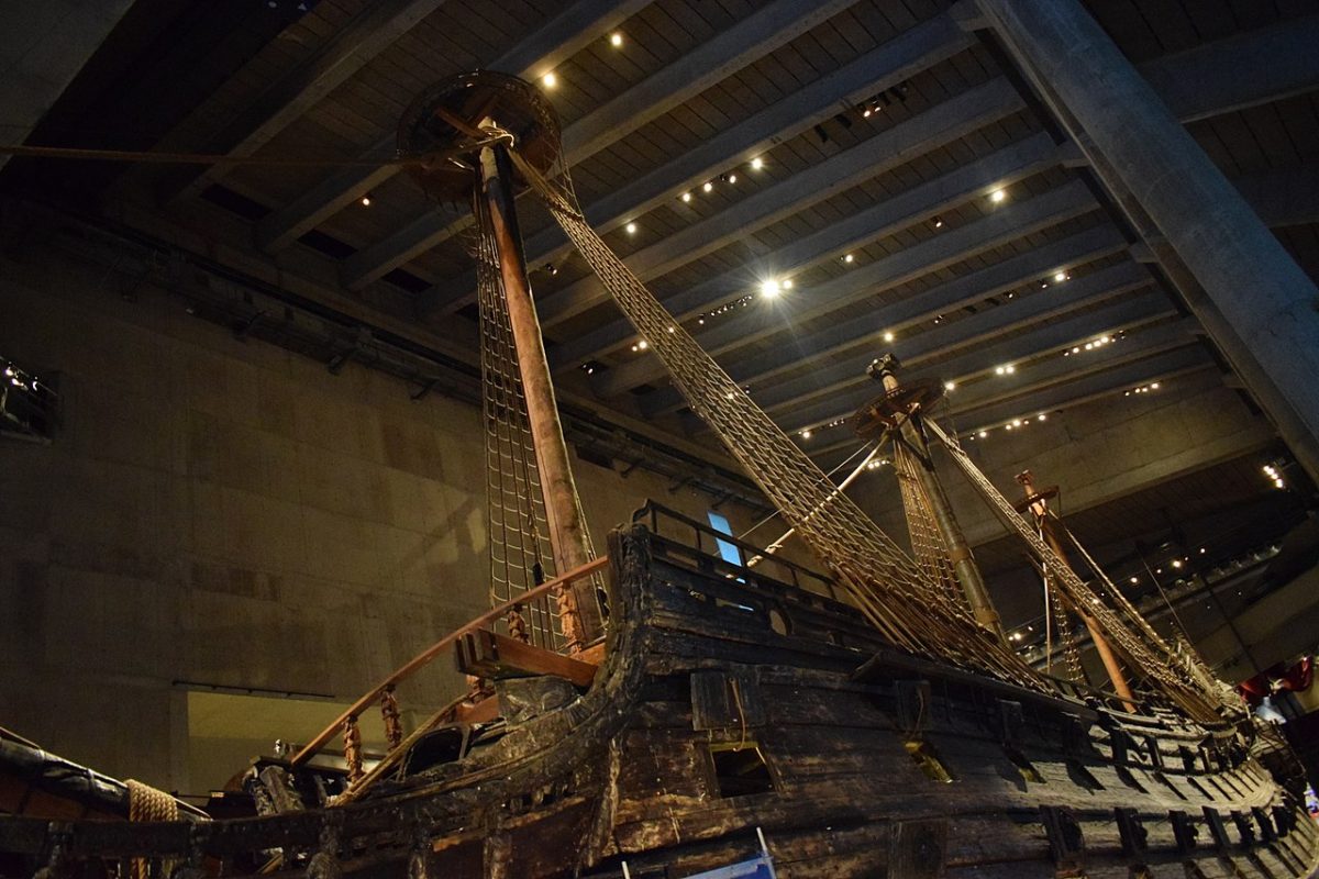 Vasa Museum, picture of the impressive Vasa Vessel found in the museum Vasa Museum, picture of the impressive Vasa Vessel found in the museum