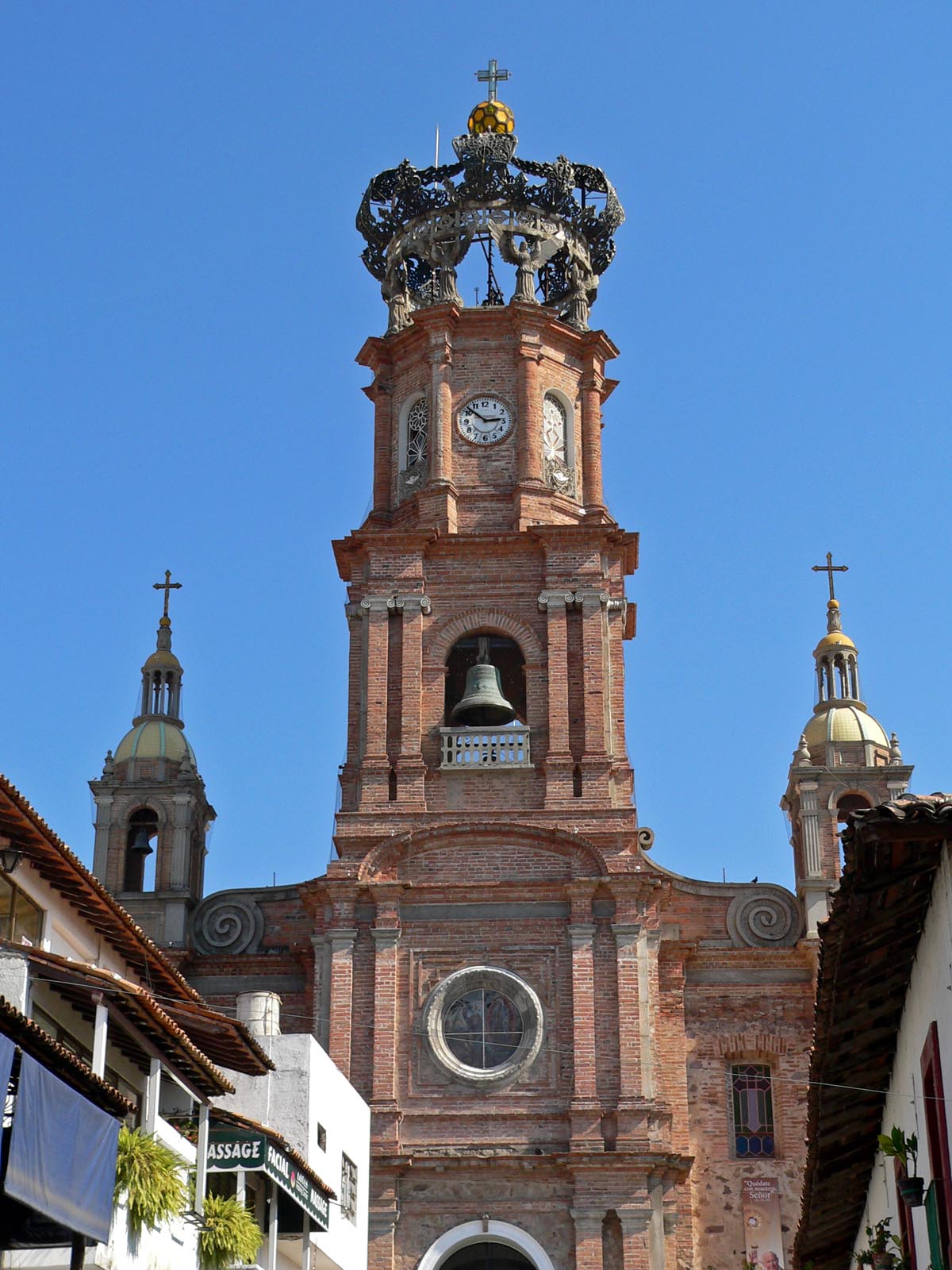 A local icon, The Church of Our Lady of Guadalupe dominates the Puerto Vallarta skyline with its recognisable wrought iron crown