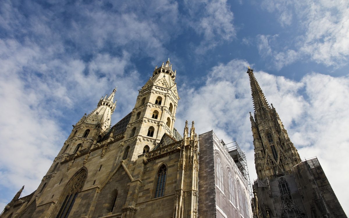 St Stephen’s Cathedral was built in 1147AD with prominent Romanesque and Gothic styles portrayed in its grand facade and astonishing interiors