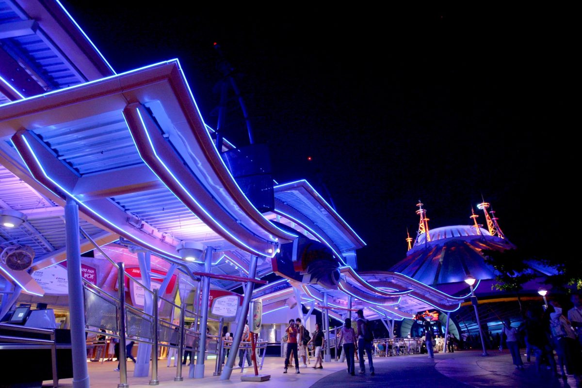 Space Mountain at Tomorrowland, Hong Kong Disneyland. 