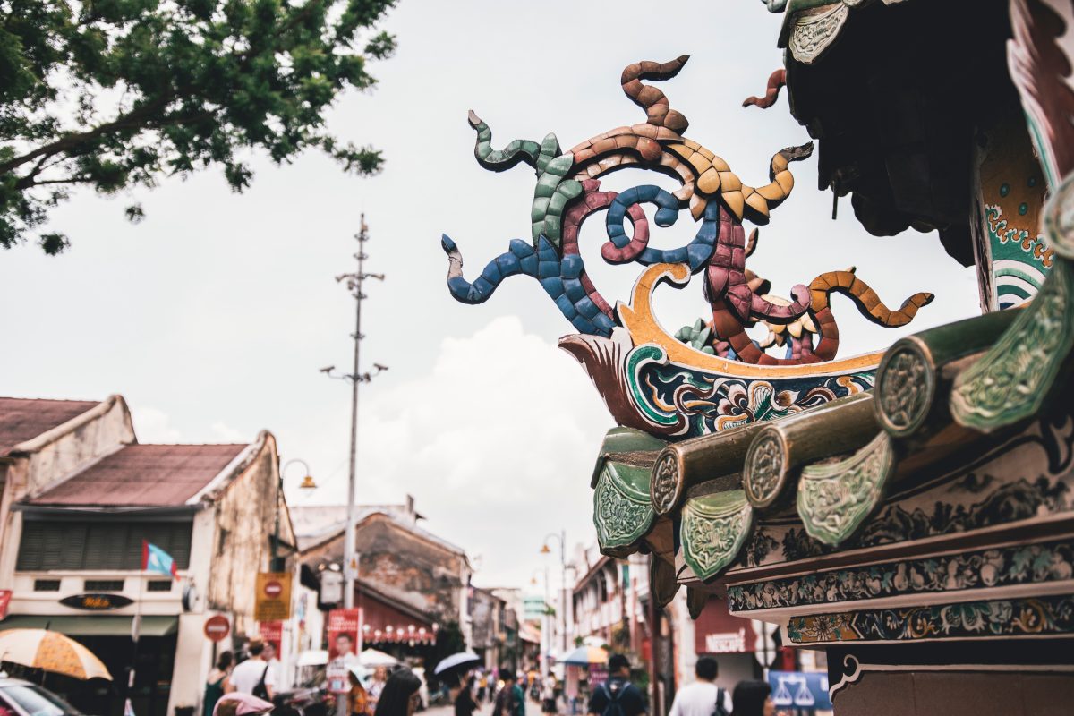 The pit vipers at Penang’s Snake Temple roam freely inside the building and courtyard