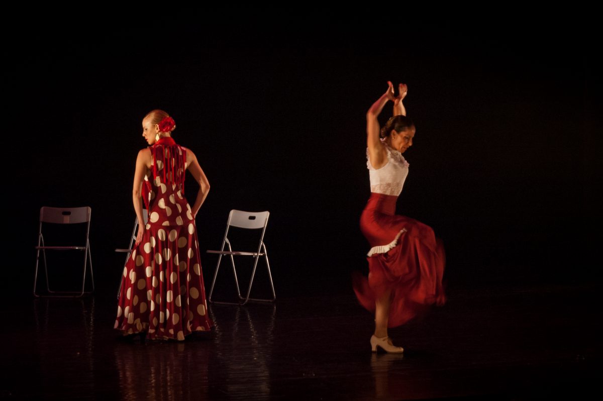 Tablao flamenco dancing in Seville