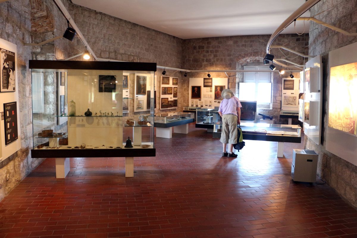 Interior displays of Maritime Museum Dubrovnik