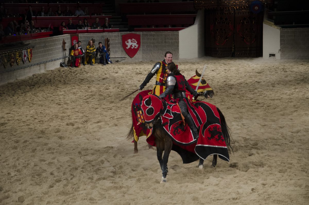 Enjoy spectacular pageantry, breathtaking swordplay, dramatic horsemanship, romance, and falconry while feasting on a delicious four-course banquet at Medieval Times Dinner & Tournament