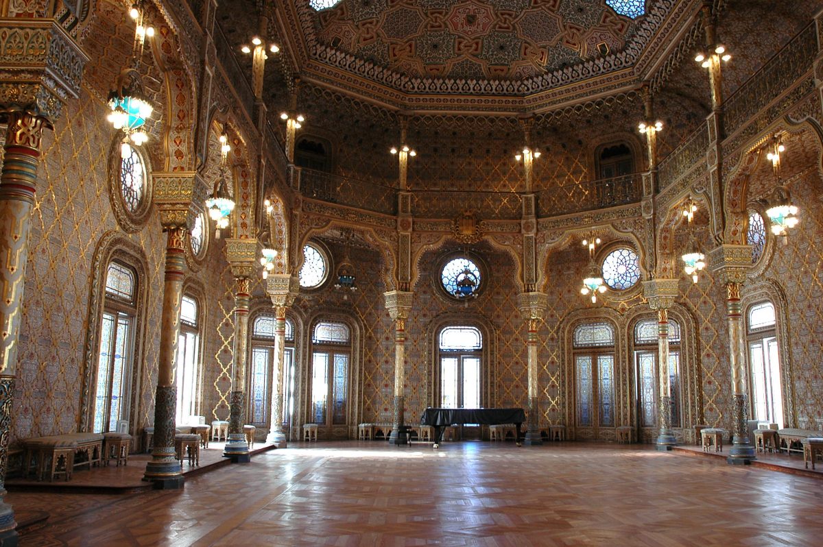 The interior of the famous Arab Room in Porto’s Palacio da Bolsa that was used as a reception room for important delegates