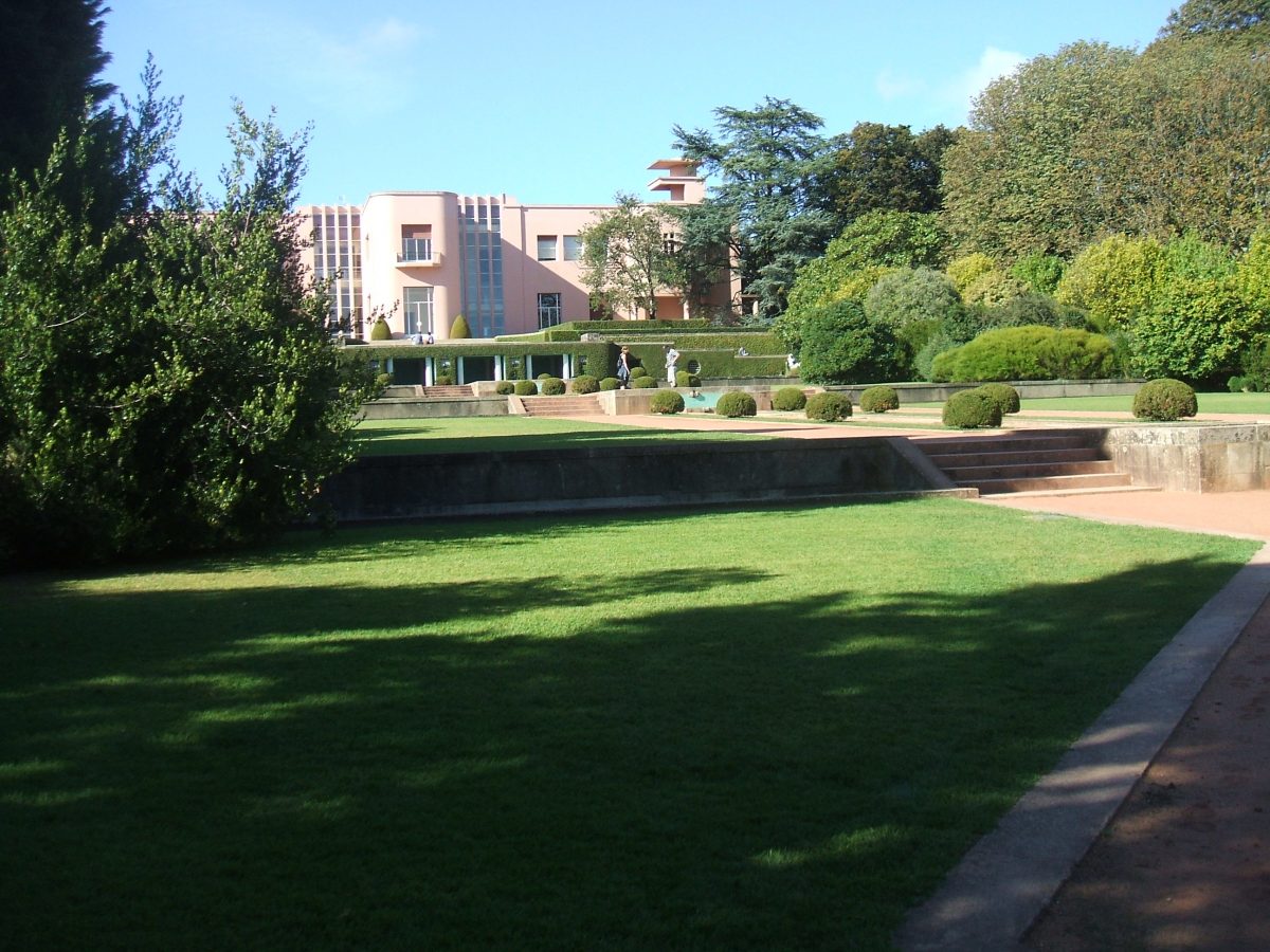 View from the ornamental garden of the Serralves Foundation, an organisation dedicated to showcasing works from contemporary artists 