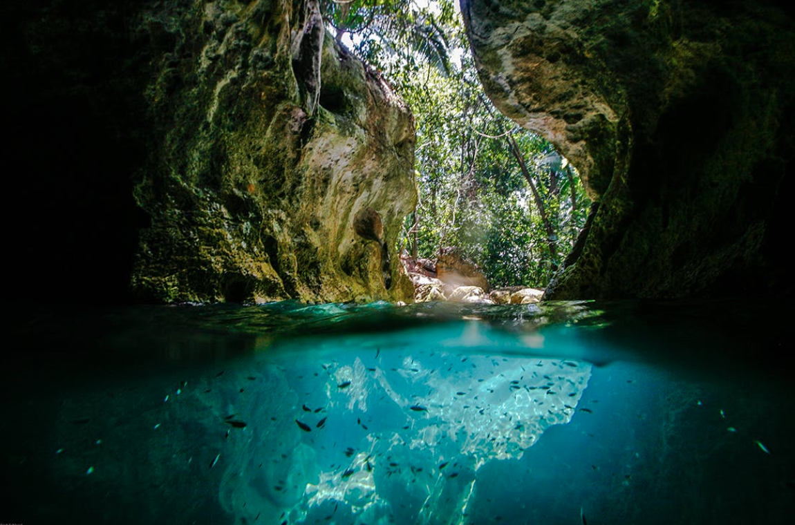 The esoteric and enigmatic caves of St Herman’s Blue Hole National Park display the ancient Mayan ceremonial culture