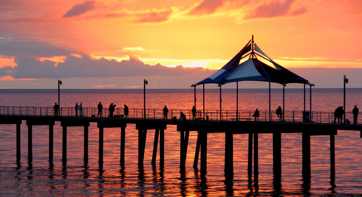 Noarlungha Pier Adelaide Sunset at Noarlungha Pier Adelaide South Australia