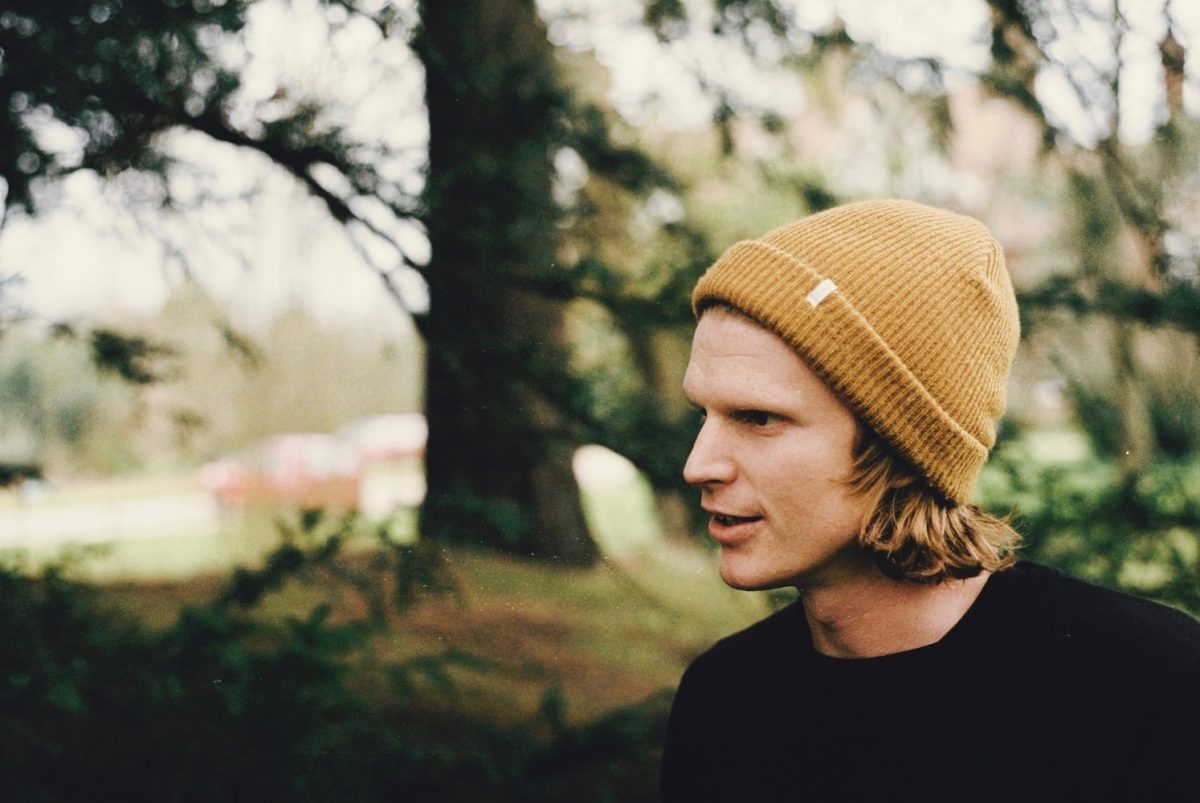 Man wearing a beanie cap Man wearing a beanie cap