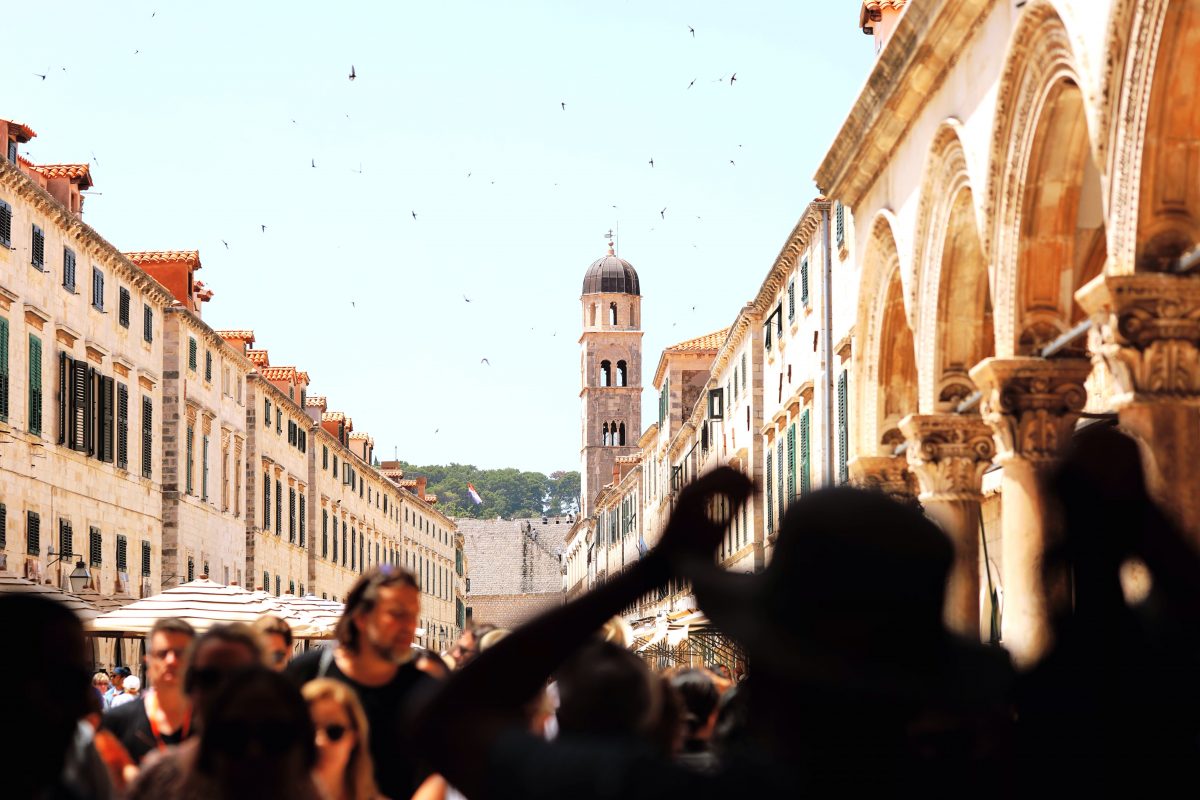 Strolling at Stradun Street Dubrovnik