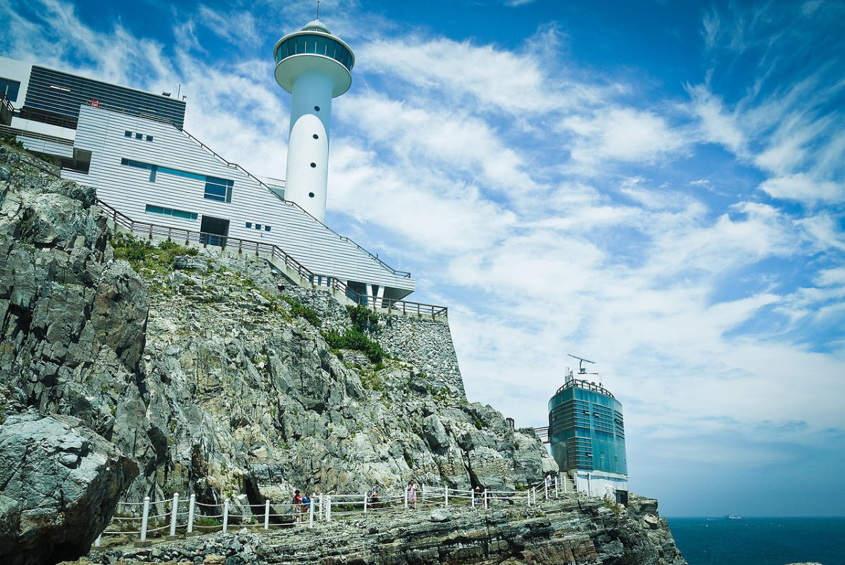 Magnificent views of rocky cliffs at Taejongdae Magnificent views of rocky cliffs at Taejongdae
