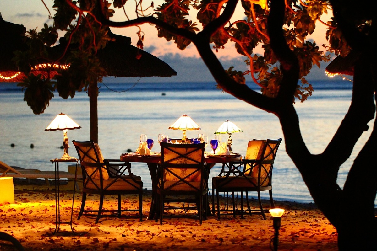 Meal by the beach, Puerto Escondido, Mexico