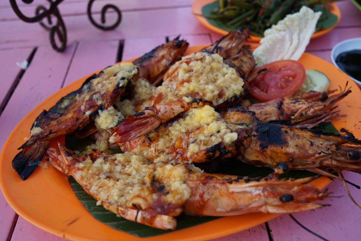 Seafood at jimbaran beach, Bali