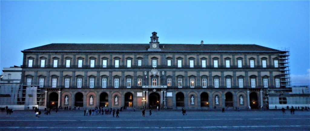 Entrance to the Royal Palace of Naples Entrance to the Royal Palace of Naples