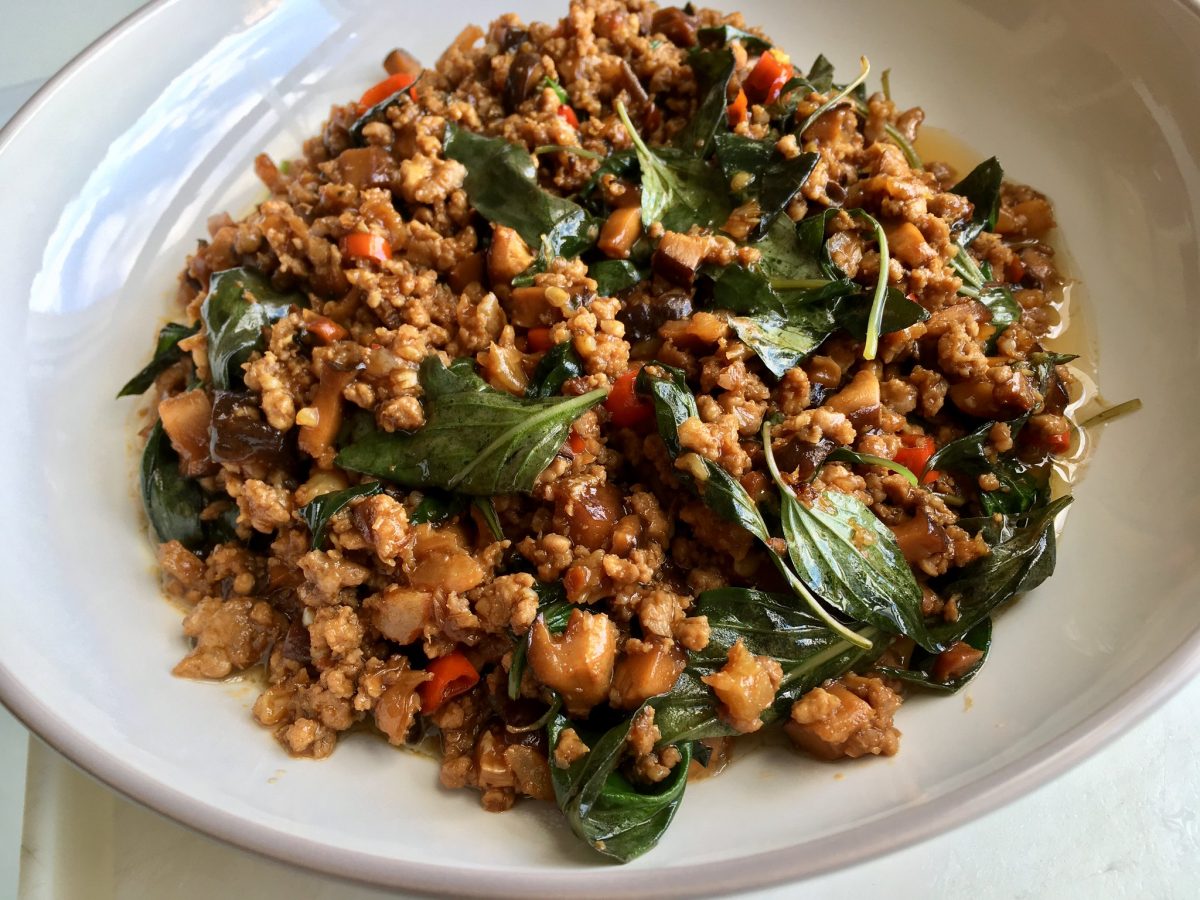 Thai Food, Pad Krapow, Stir Fry Holy Basil