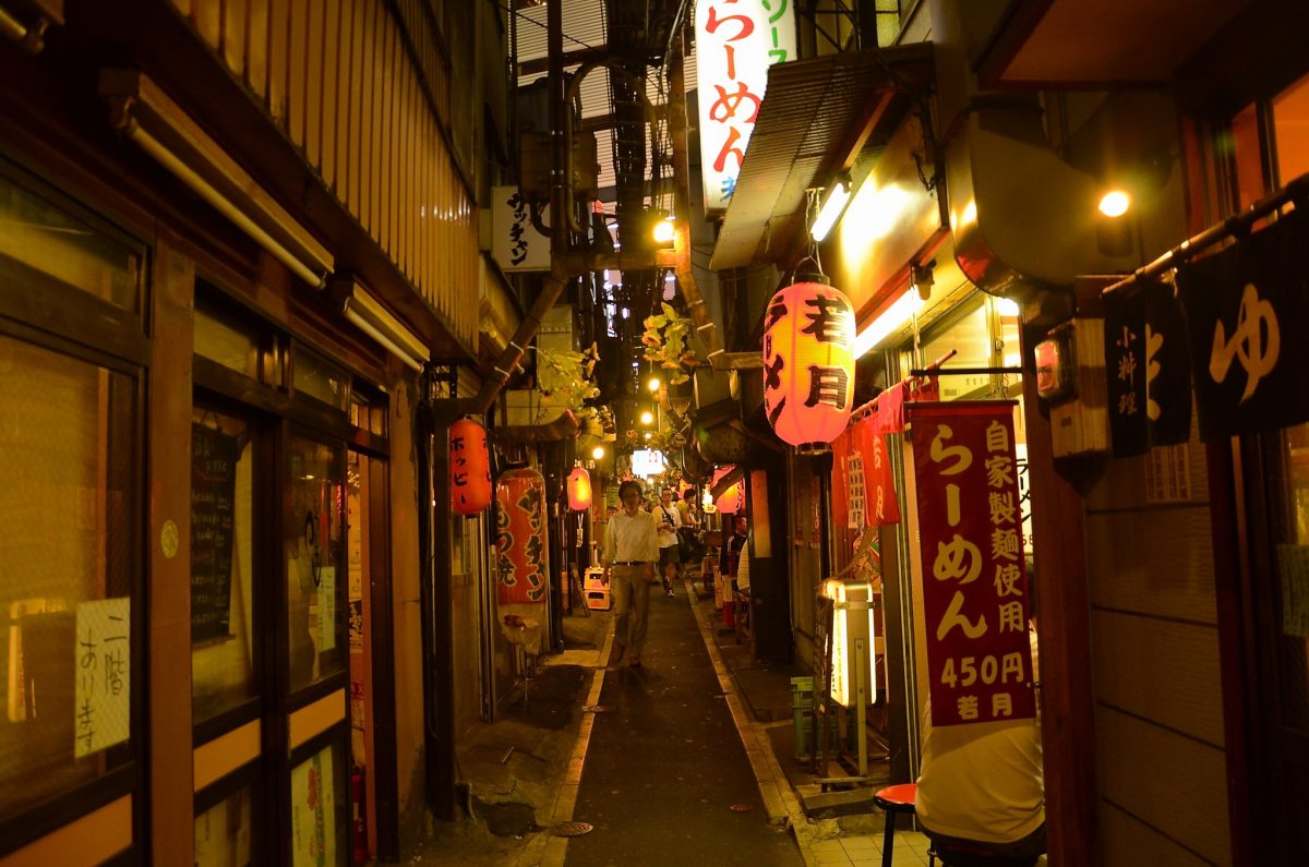 Omoide Yokocho - Memory Lane at night