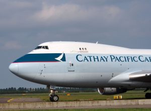 Cathay Pacific jet plane