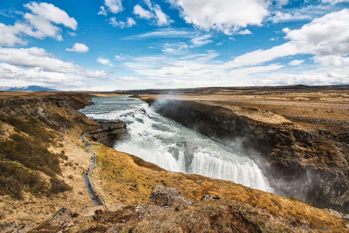 The powerful Gulfoss of Iceland