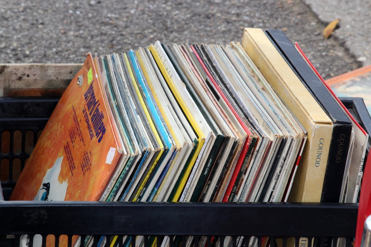 Second hand vinyl records