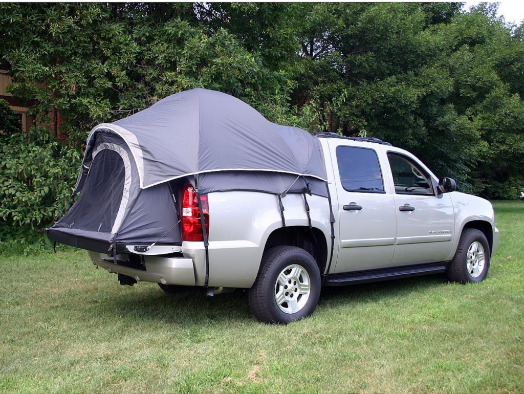 Spacious tents inside trucks