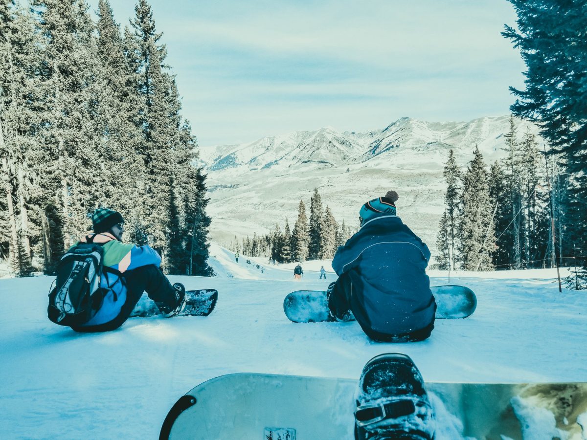 The view from above the Rockies Mountain