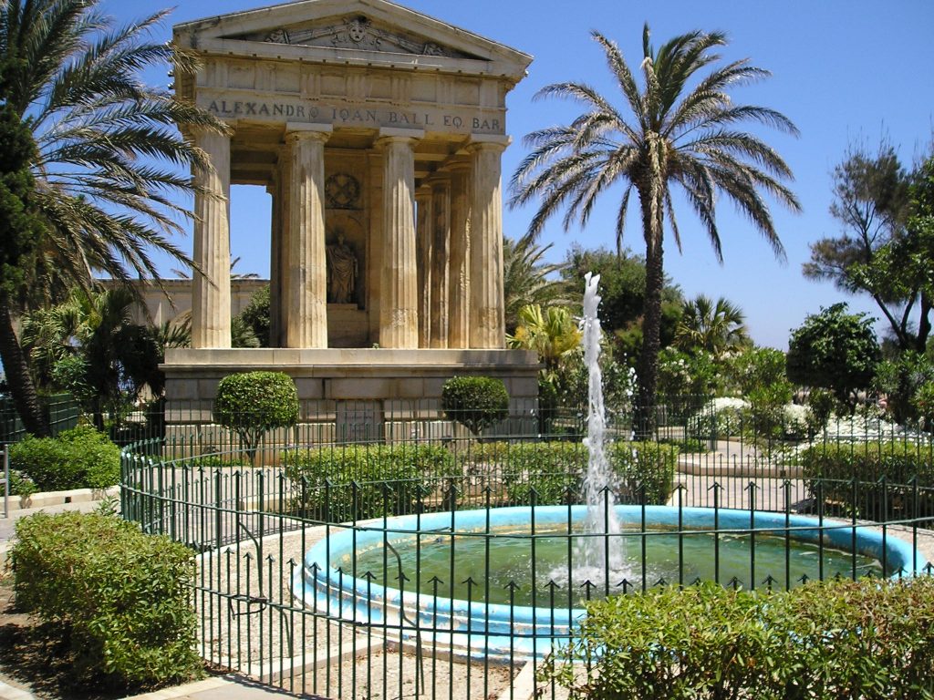 Upper Barrakka Gardens in Malta