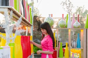 Ao dai, Vietnam, girl, shopping
