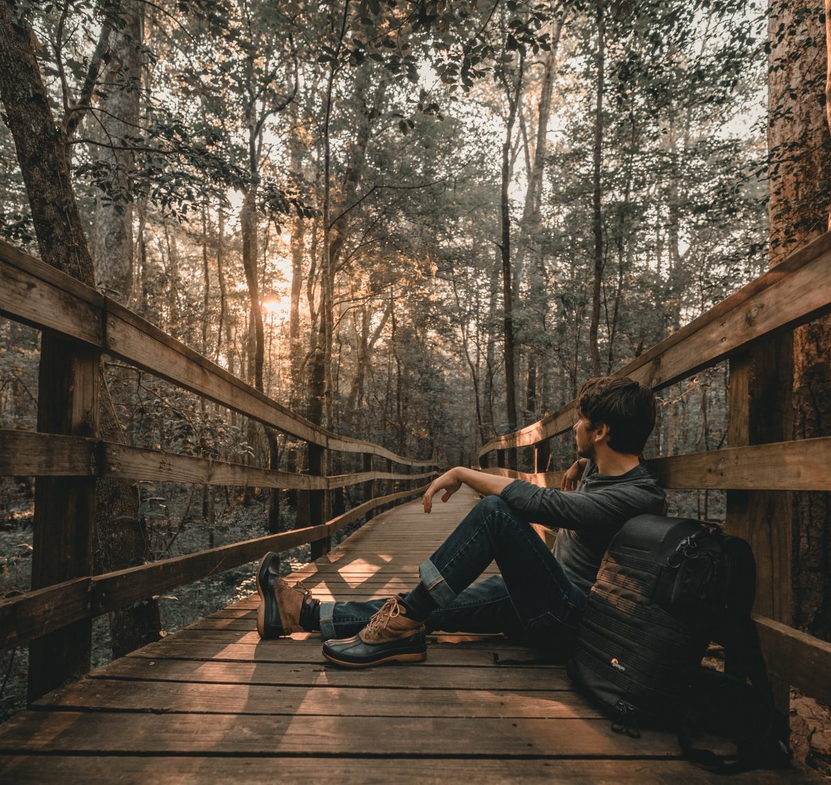 Lower Boardwalk hiking trail in South Carolina