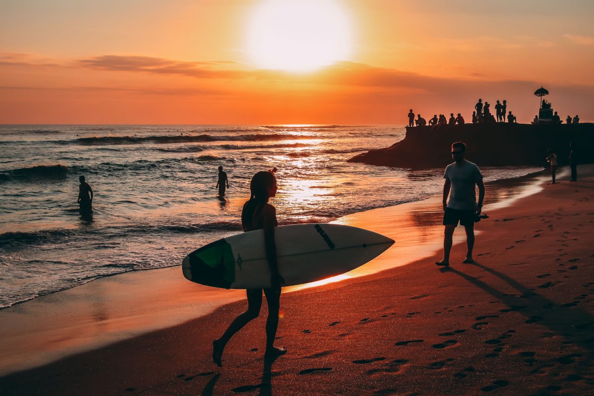 Echo Beach Echo Black sand beach in Bali