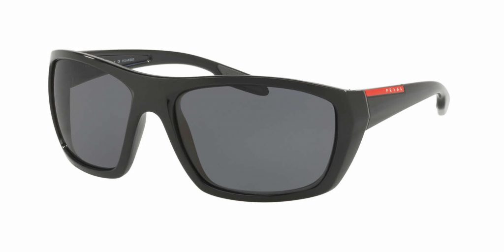 prada sunglasses with red stripe