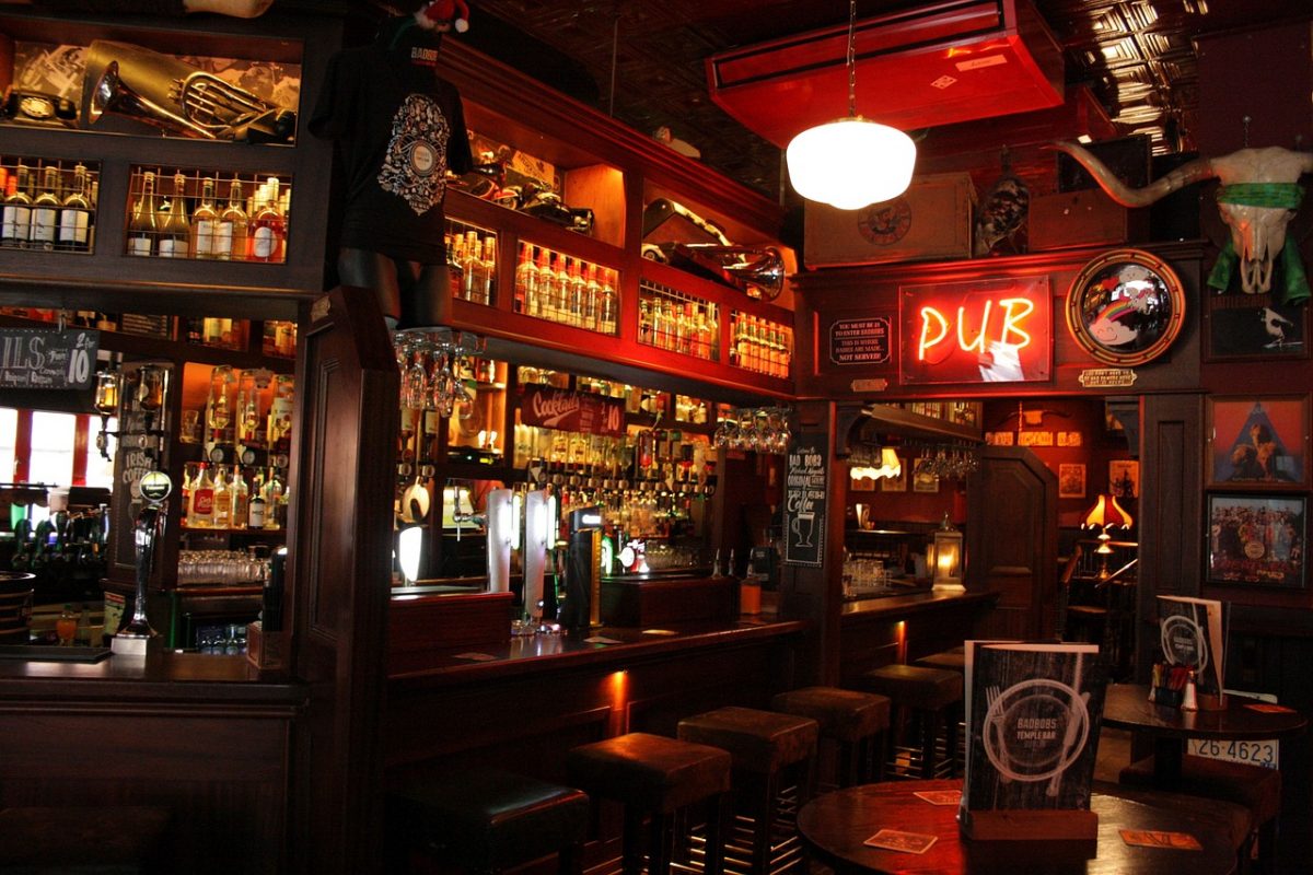 Irish pub interior 