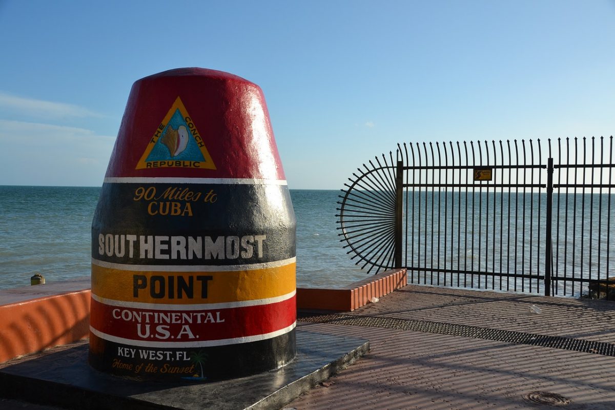 The landmark buoy marks the spot of the Southernmost tip of the United States, which is also a great place for photo opportunities