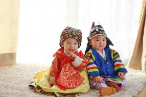 Hanbok, Korea, babies