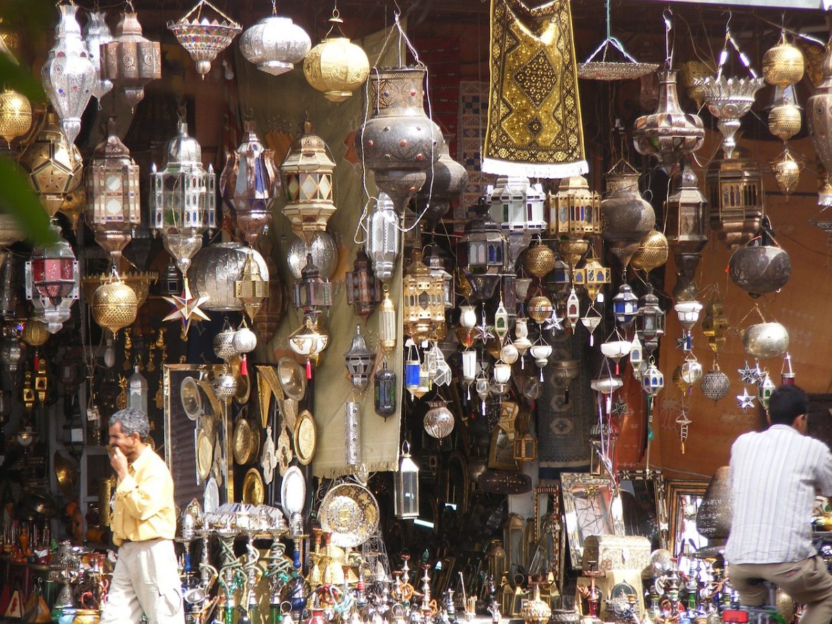 Several different kinds of lanterns in a shop Several different kinds of lanterns in a shop