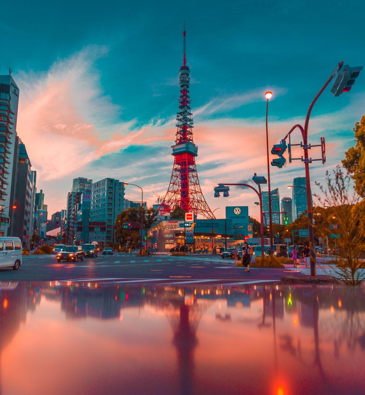 Tokyo Tower view in the evening