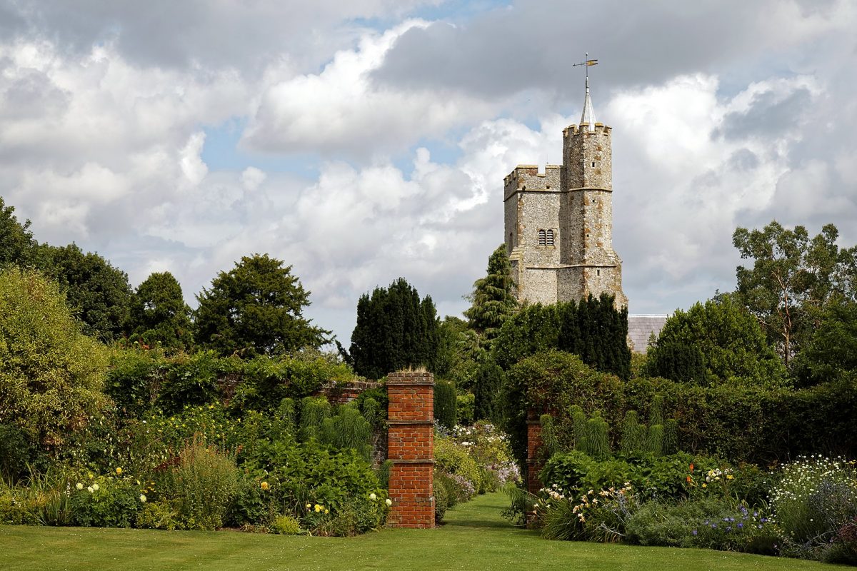Holy Cross Church, Goodnestone Park Gardens, Kent, England Holy Cross Church, Goodnestone Park Gardens, Kent, England