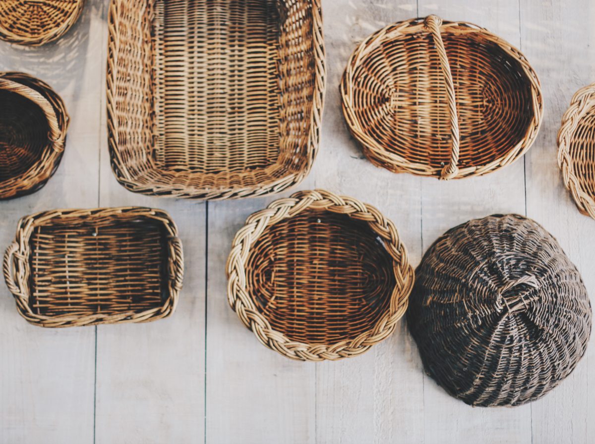 Baskets of different sizes 