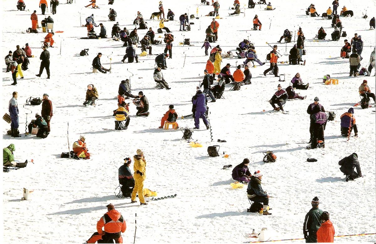 Ice fishing in Finland