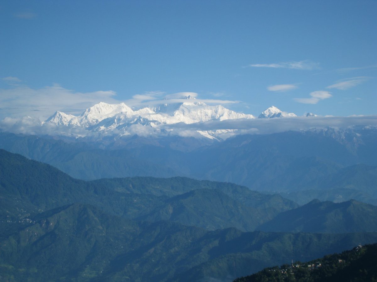 Tiger Hill Snow capped mountains  