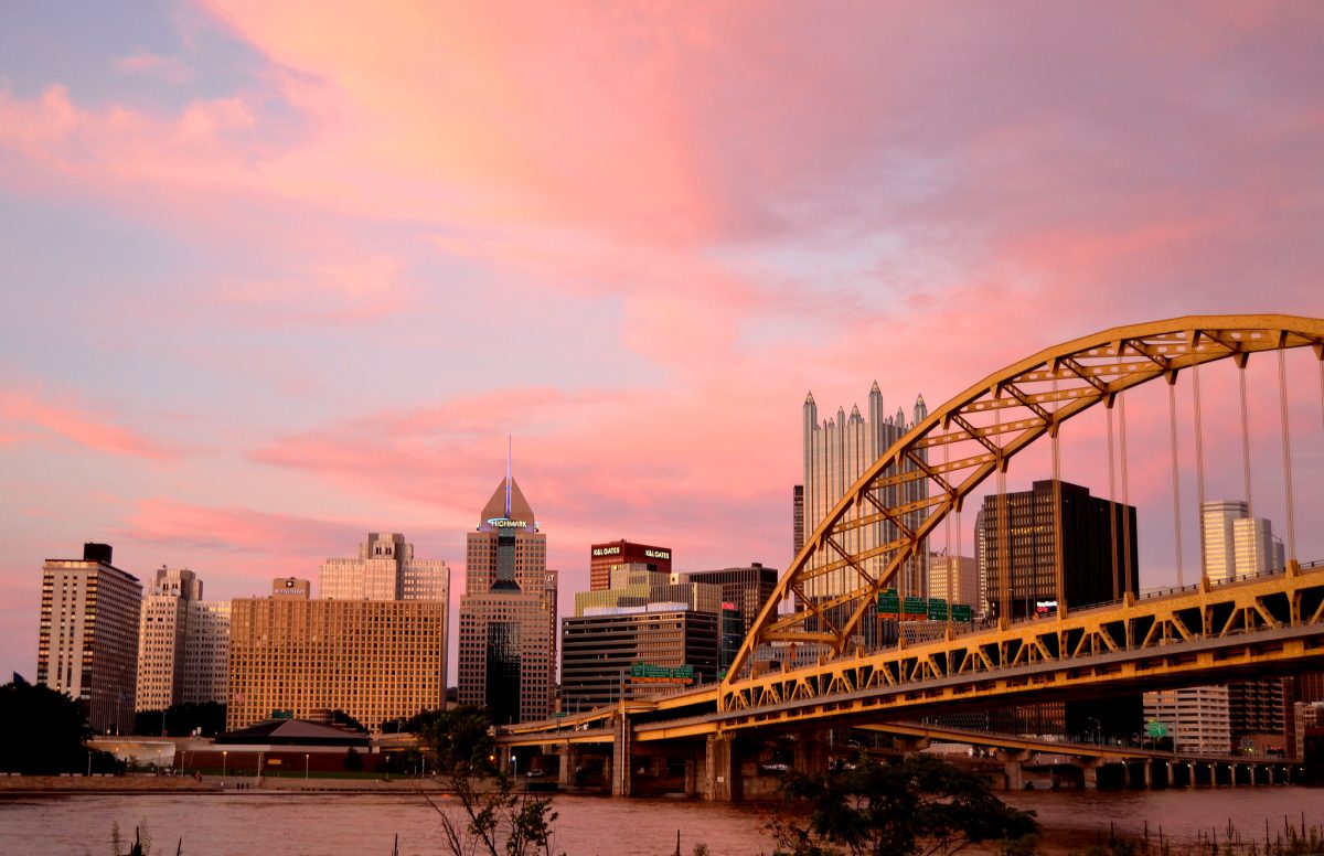 The Pittsburgh skyline.