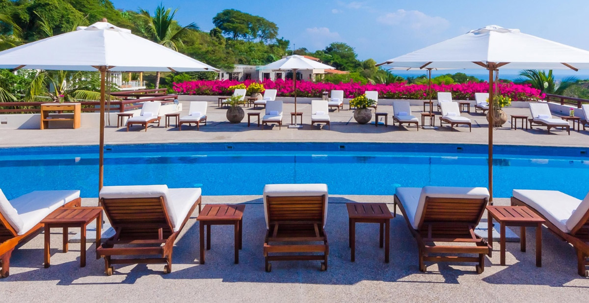 Pool side of the Grand Sirenis Matlali Hills Puerto Vallarta all-inclusive resort