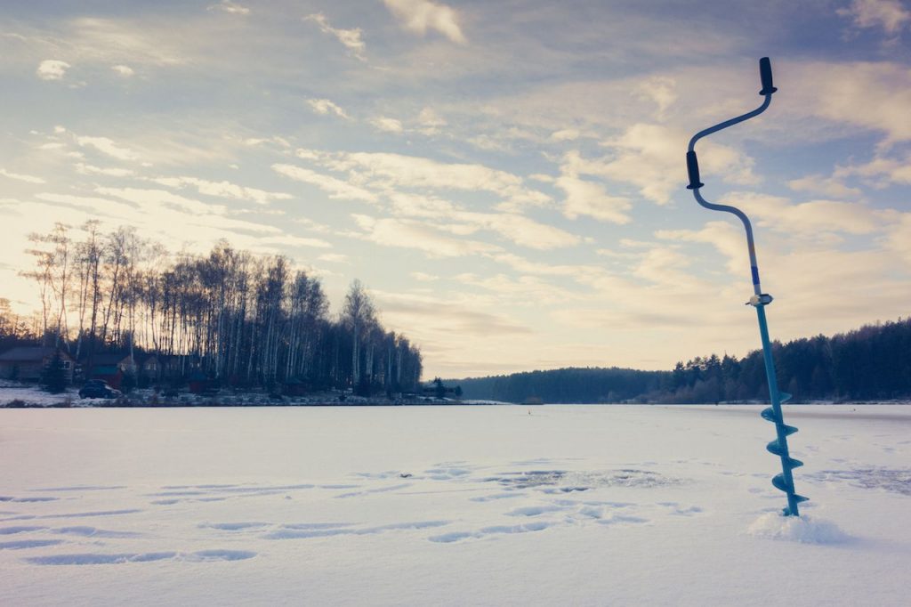 lule river, ice fishing