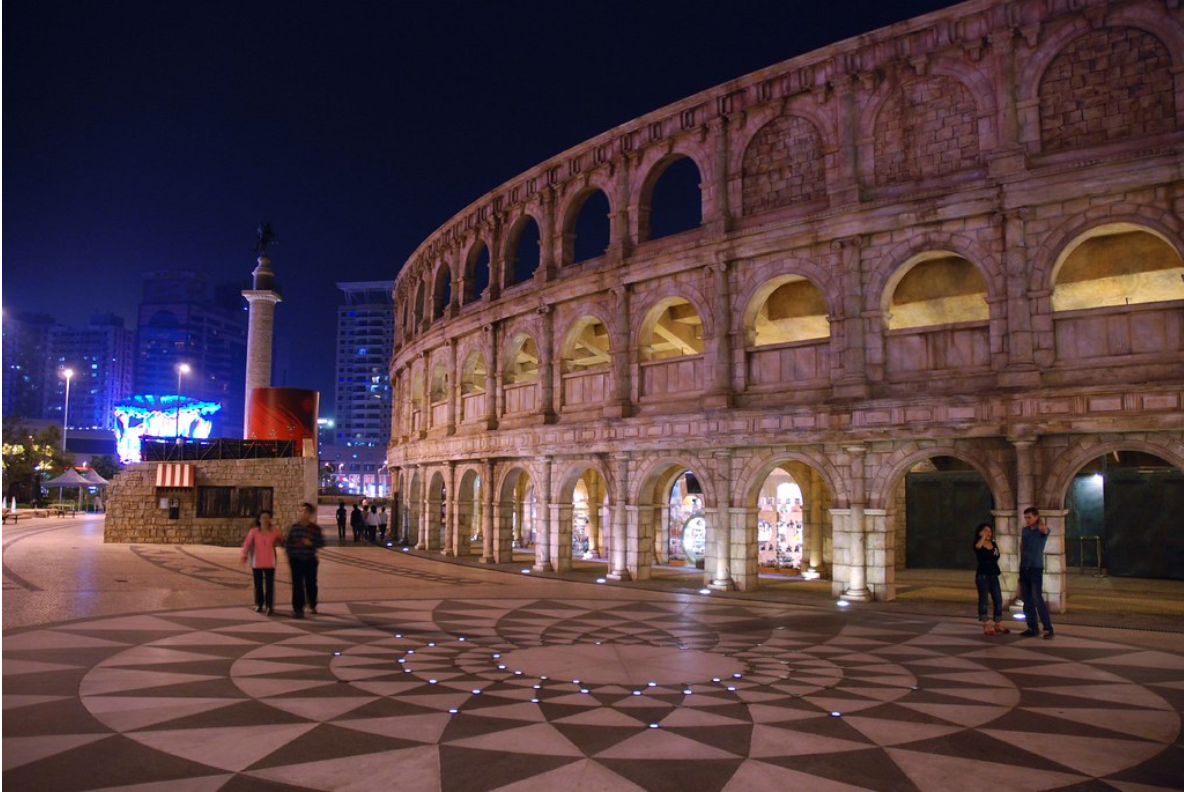 If you wish to fly around the world and travel through time without even having to step onto a plane or time machine, Macau’s Fisherman’s Wharf is the only place to be.