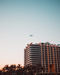 Fly over the hotel